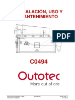 Instalacion y Mantenimiento Harnero Lineal