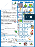 Christmas (2 pages)(A reading passage-A puzzle-A letter) (+KEY)