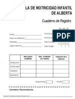 Escala de Alberta (Aims) - Español