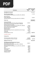 Reliance Industries Cost Sheet Ver. 1.0