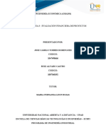 Unidad 2 - Tarea 3 - Evaluación Financiera de Proyecto Trabajo Final