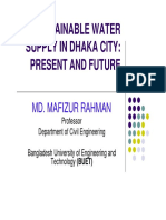 Sustainable Water Supply in Dhaka City: Present and Future: Md. Mafizur Rahman