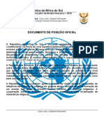 DOCUMENTO DE POSIÇÃO OFICIAL AFRICA DO SUL (Leao)