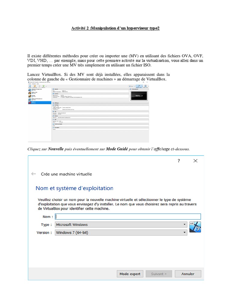 Guide de Virtualisation avec VirtualBox | PDF | Machine virtuelle ...