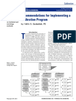 Implementing a Calibration Program