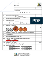 Mental Maths Quiz 2:3: Name Date