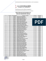 Resultado evaluación ficha inscripción CAS 39-128