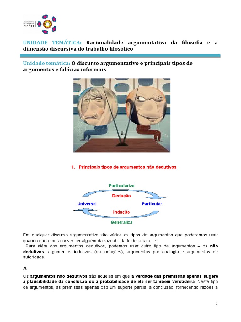 Tipos de Argumentos e Falácias | PDF | Argumento | Falácia