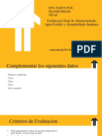 Evaluacion Final Abastecimiento de Agua Potable y Alcantarillado Sanitario