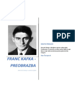Franc Kafka - Preobrazba (Dnevnik Čitanja I Analiza Djela)