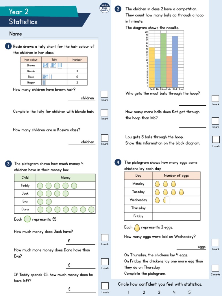 Statistics Year 2: 1 Mark 1 Mark | PDF