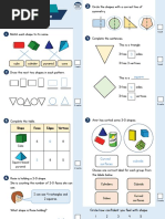 Spring Block 3 Year 2 Properties of Shape Answers