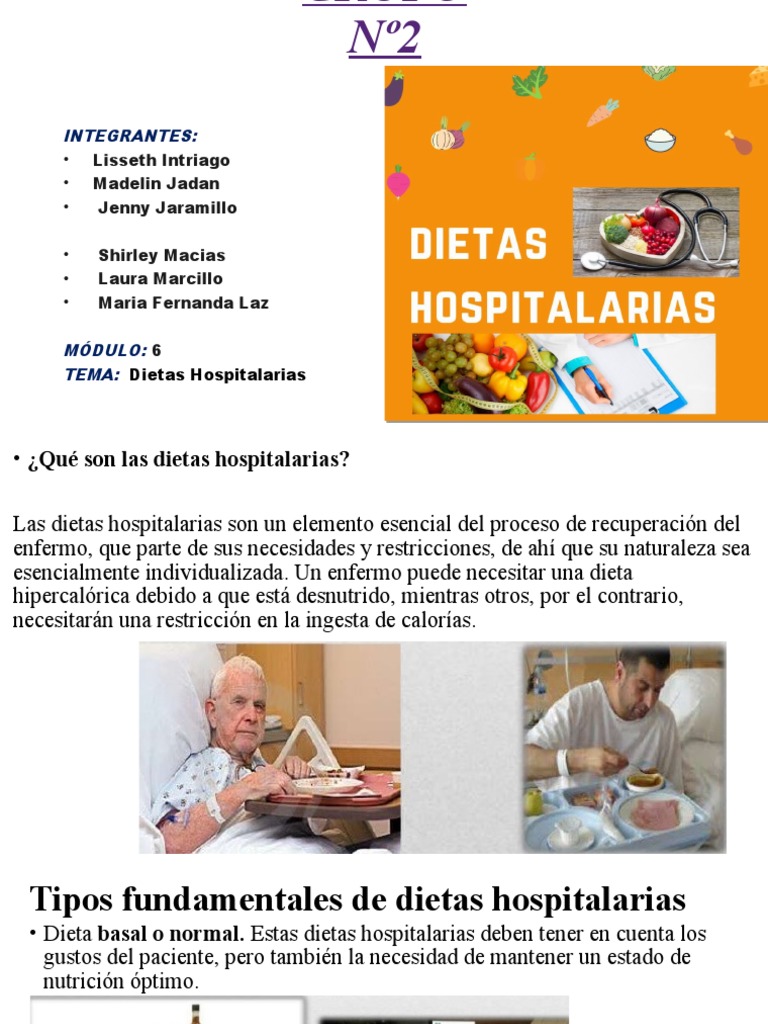 Tipos De Dietas Hospitalarias Esenciales Pdf Dieta Gluten