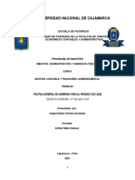 Política General de Gobierno para El Periodo 2021