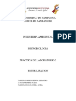 Informe de laboratorio N°2 Esterilizacion.