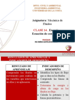 Clase 14. Energía - Ecuación de Continuidad