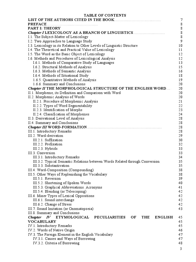 Horot Y Lexicology Pdf Word Linguistics