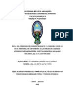 Nivel de Burnout en enfermeras neonatales durante la pandemia COVID-19