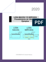 ANALISIS Y DISENO DE LOSAS MACIZAS Y NERVADAS (Calculo-Ejemplos)