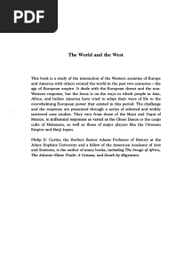 (Philip D. Curtin.) The World and The West The