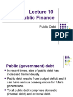 Lecture 10 - Public Debt