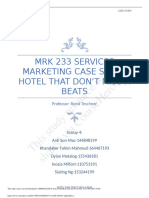 MRK 233 Services Marketing Case Study Hotel That Don'T Miss A Beats