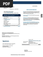 Spectrum Billing Statement Example | PDF | Fee | Cheque