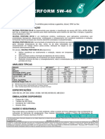 Lubrificante sintético 5W-40 para motores flex