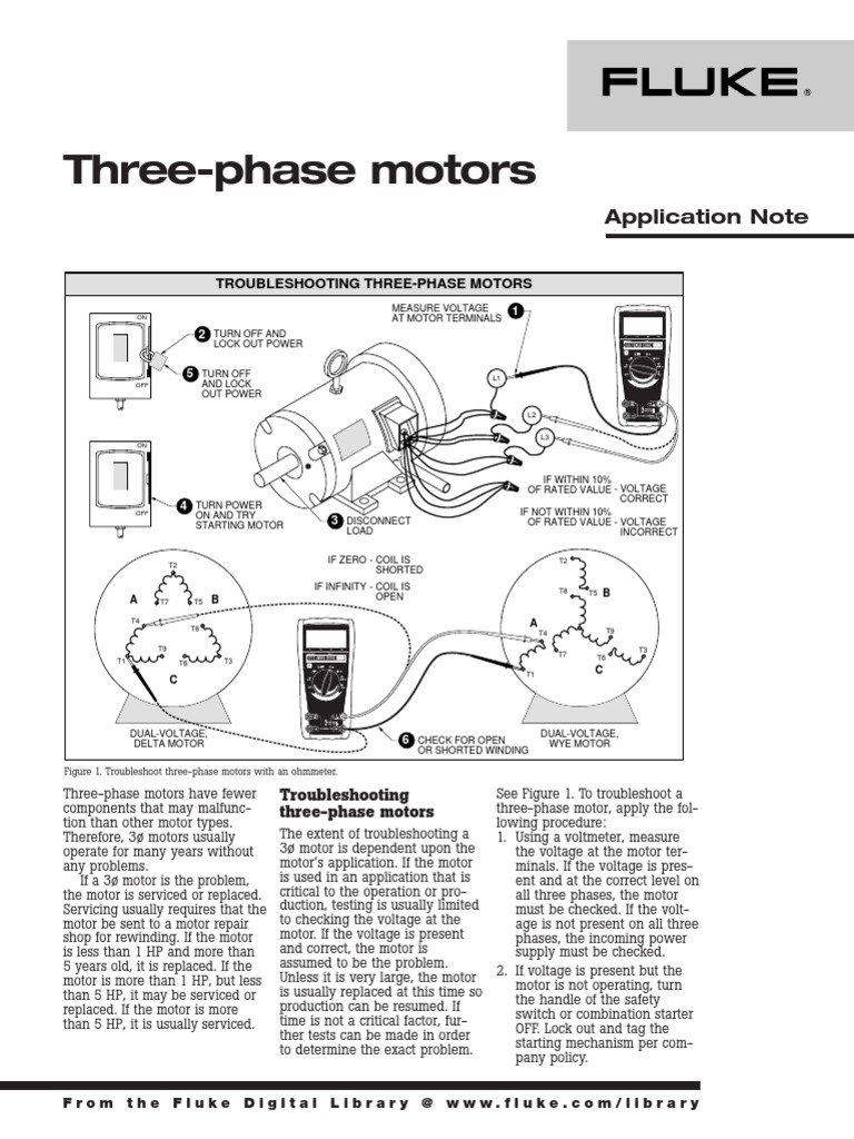 Threephase Motor Troubleshooting Electric Motor Fuse (Electrical)