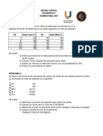 Estadística I Examen Final 2021: Repaso Virtual