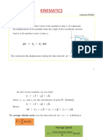 Kinematics: by Assoc - Prof.Dr. IZZET SAKALLI