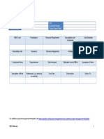 WBS Dictionary Template