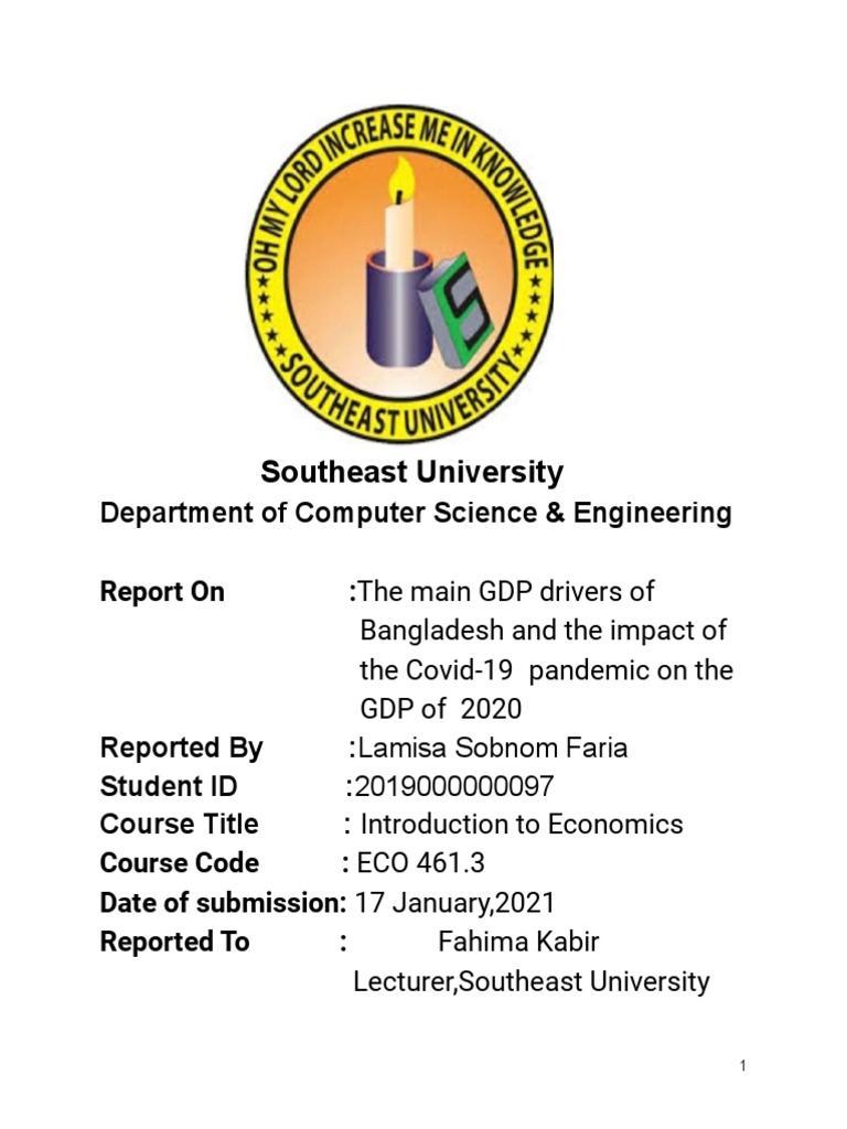 Bangladesh GDP Drivers & COVID-19 Impact | PDF | Gross Domestic Product ...