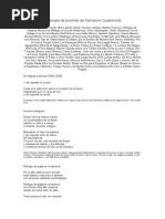 Antología de Poemas de Salvatore Quasimodo