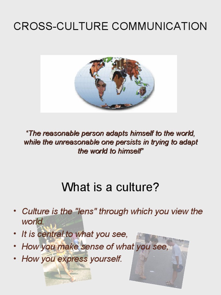 Cross Cultural Communication | PDF | Nonverbal Communication ...