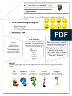 Ficha 3 - Identificando Emociones, Regreso A Clases