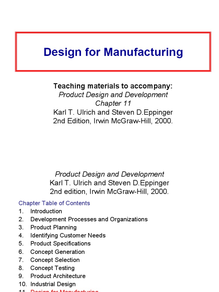 DFM Strategies in Product Development | PDF | Design | Computing