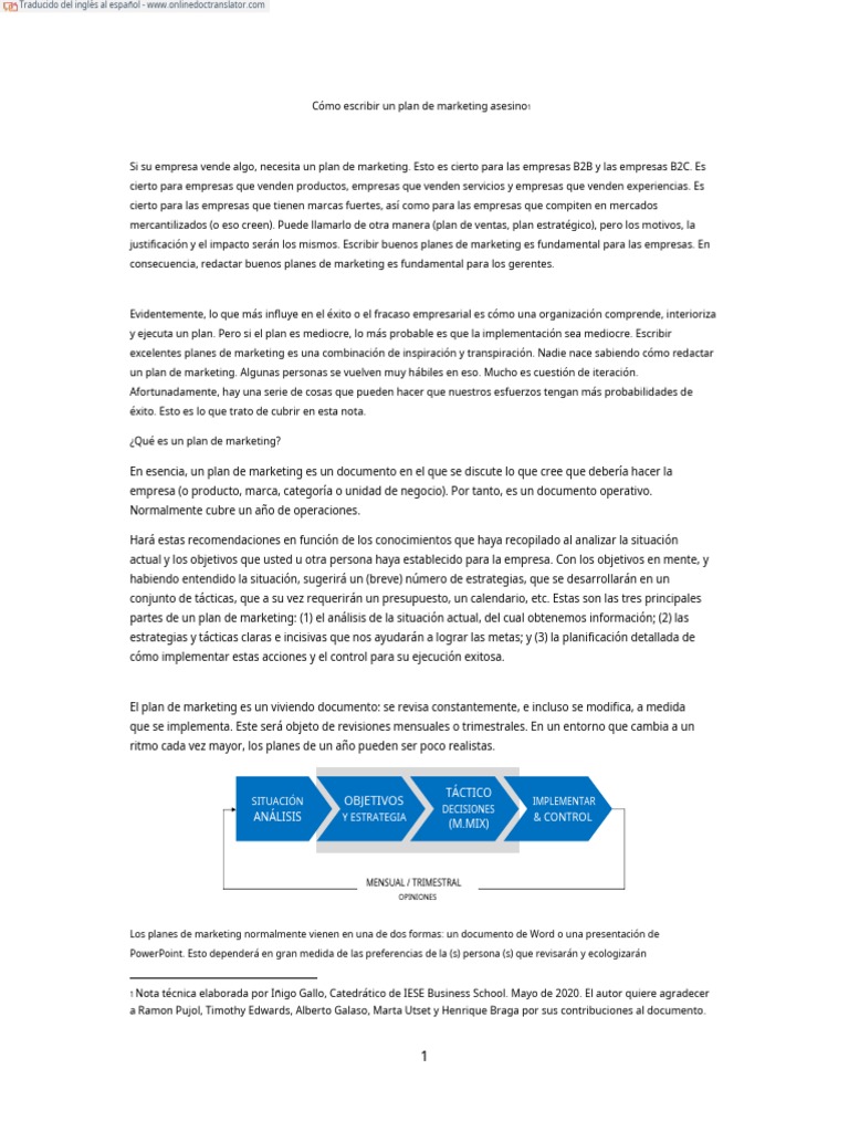 Cómo crear un plan de marketing efectivo | PDF | Marketing | Información