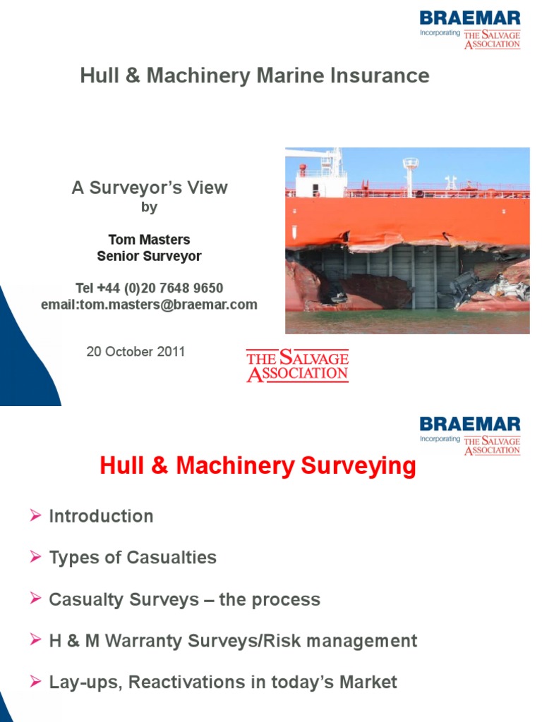 Understanding Hull and Machinery Insurance: A Surveyor's Perspective ...