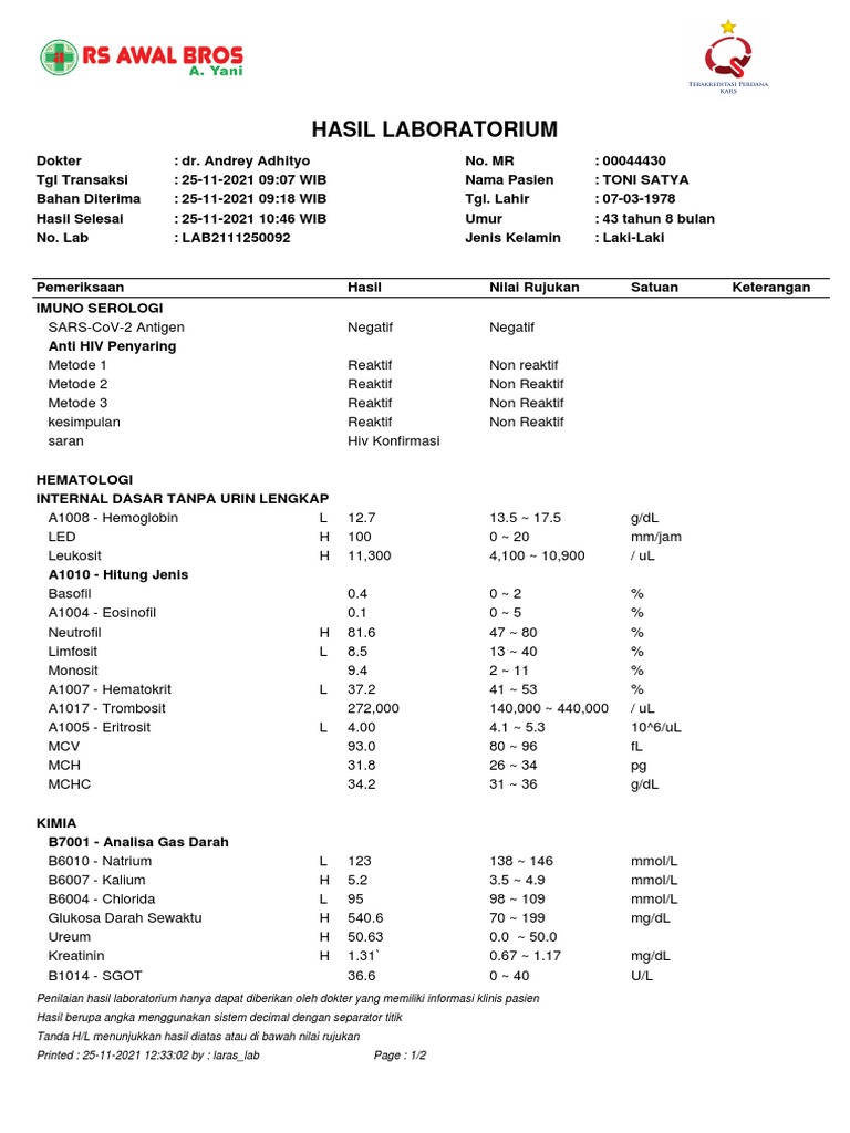 Hasil Laboratorium LAB2111250092 20211125 123302 | PDF