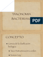 TAXONOMIA Bacteriana
