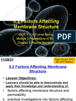 5.2 Factors Affecting Membrane Structure