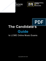 Candidate's Guide To LCME Online Music Exams - Instruments