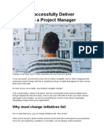 How To Successfully Deliver Change As A Project Manager