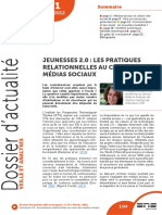 JEUNESSES 2.0 : LES PRATIQUES RELATIONNELLES AU CŒUR DES MÉDIAS SOCIAUX