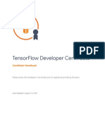 Tensorflow Developer Ce I Cate: Candidate Handbook