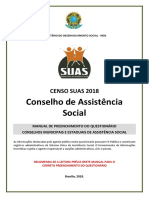 Manual Conselho Censo SUAS 2018