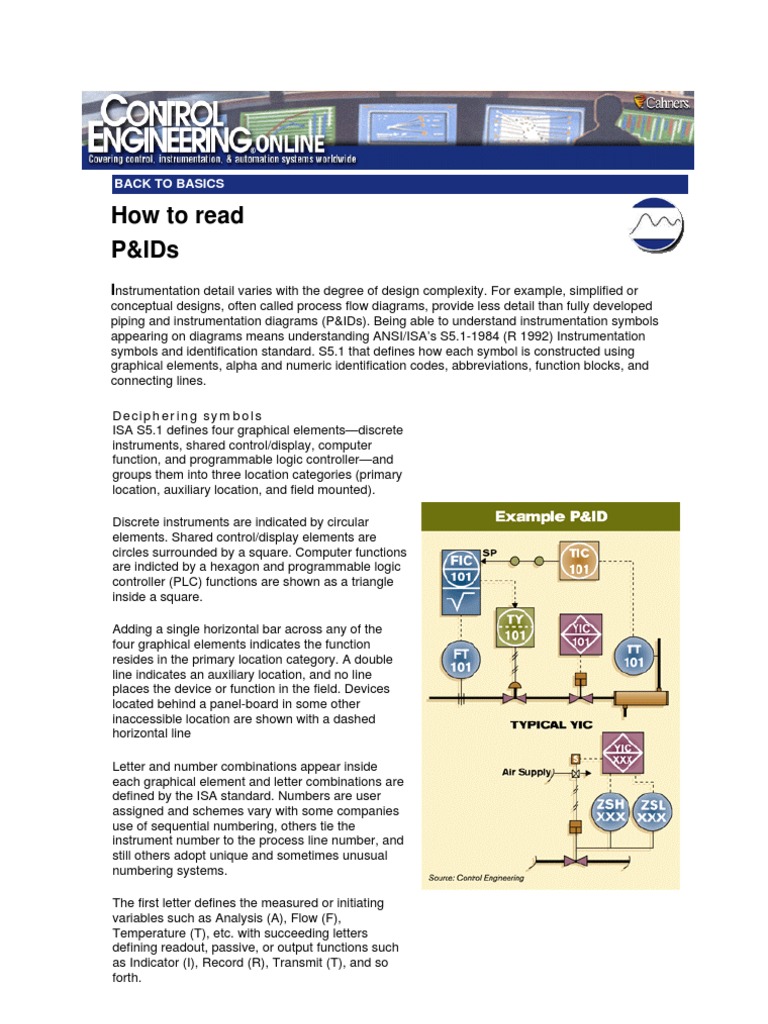 Understanding P&ID Symbols and Standards | PDF
