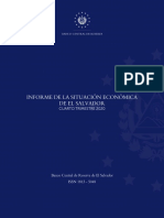 Informe de La Situación Económica de El Salvador IV Trimestre 2020