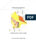 Geología de Bolivia: introducción a su estudio